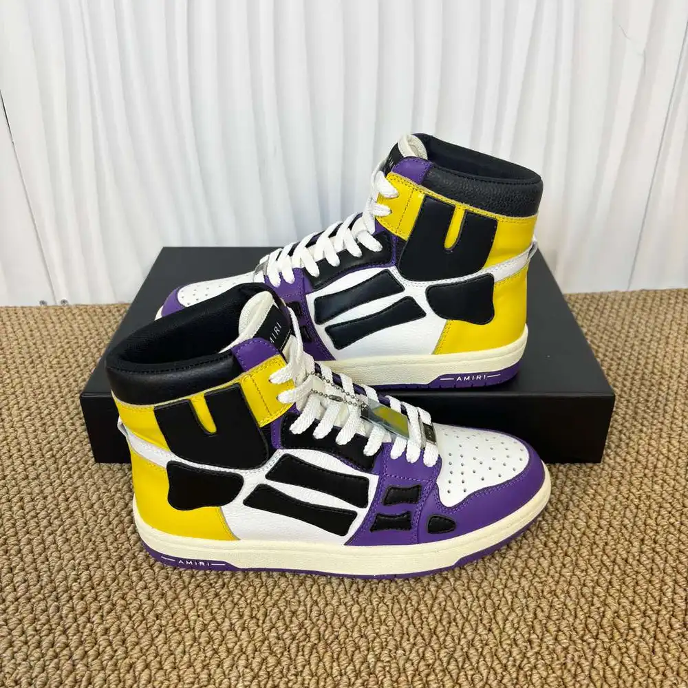 Amiri Skel Top High Lakers Purple/Yellow/Black/White High-Top Sneakers