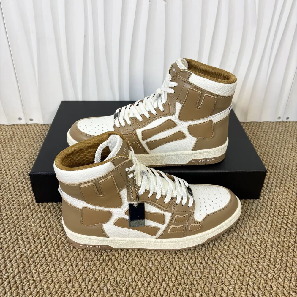 Amiri Skel Top High Beige/White High-Top Sneakers