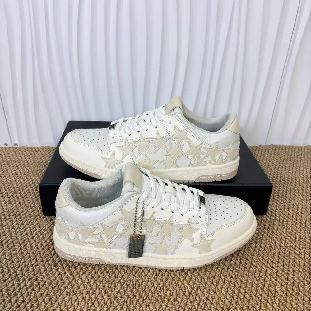 Amiri Skel Top Low off-white star patch low-top sneakers