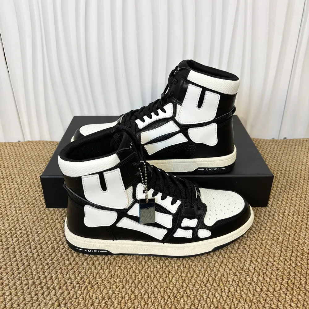 Amiri Skel Top High Black/White High-Top Sneakers